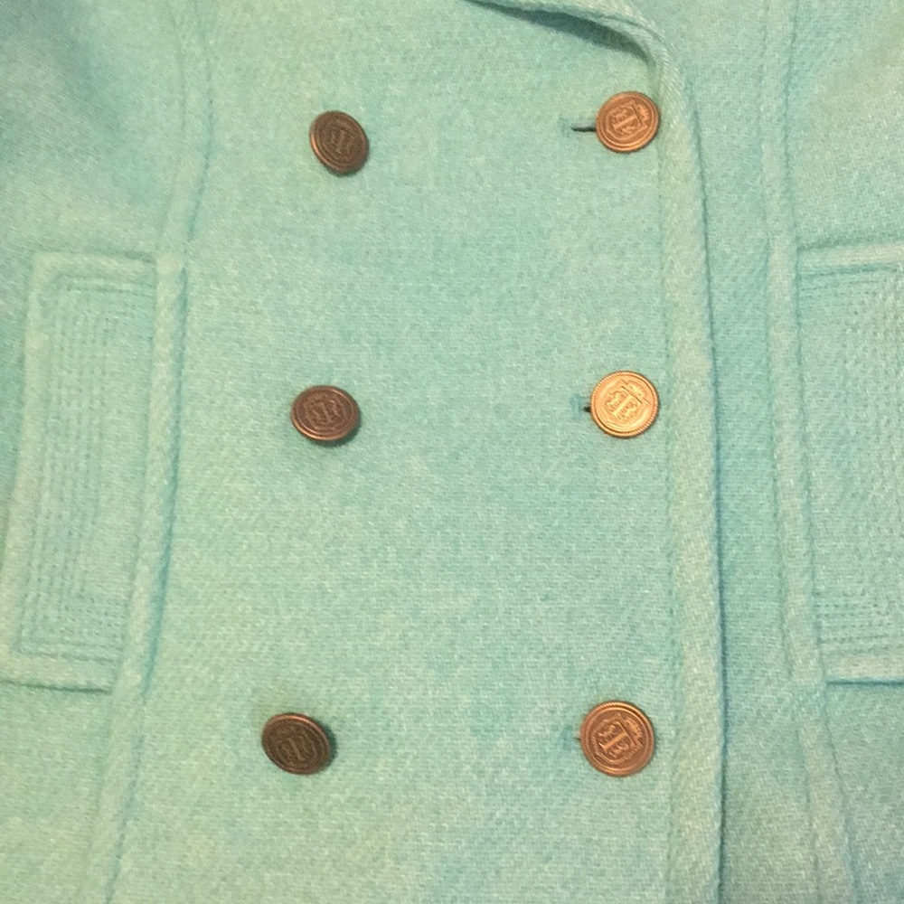 Talbots Teal Double Breasted Peacoat - image 3